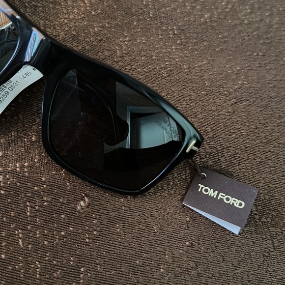 Tom ford August Polarized Sunglasses Black Silver Anniversary Edition Unisex NWT - Picture 14 of 16